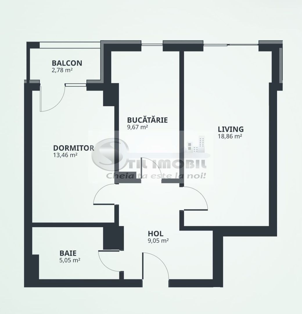 NOU! Apartament 2 camere, D, 58.9mp, Tatarasi - Poză 7