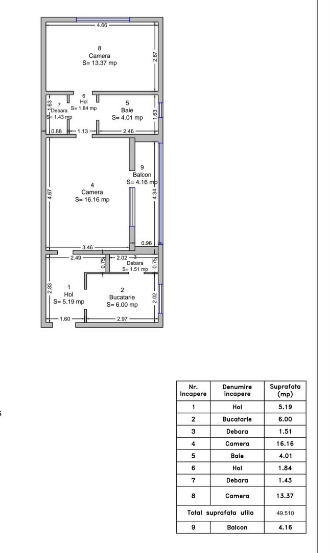 Apartament cu 2 camere - Circumvalatiunii - Poză 3