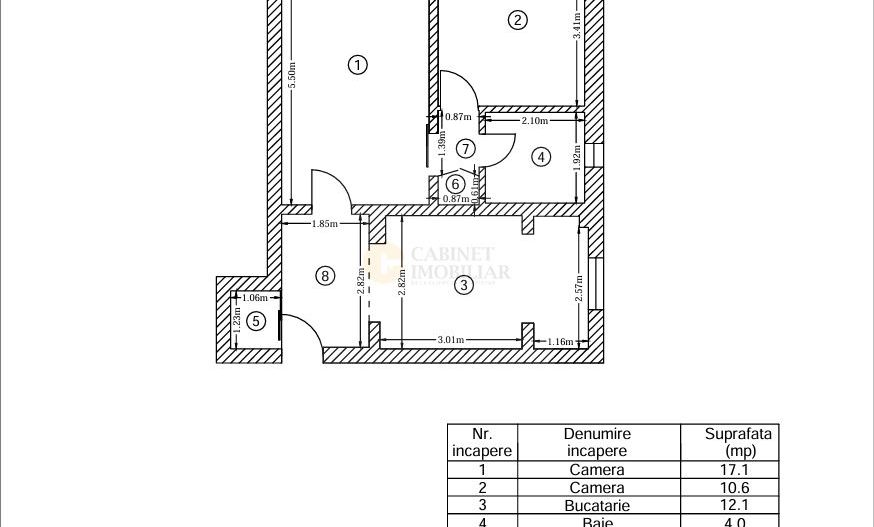 2 Camere - 52MP | Reabilitat | 1980 | Metrou Crangasi la 4 minute - Schiță 7