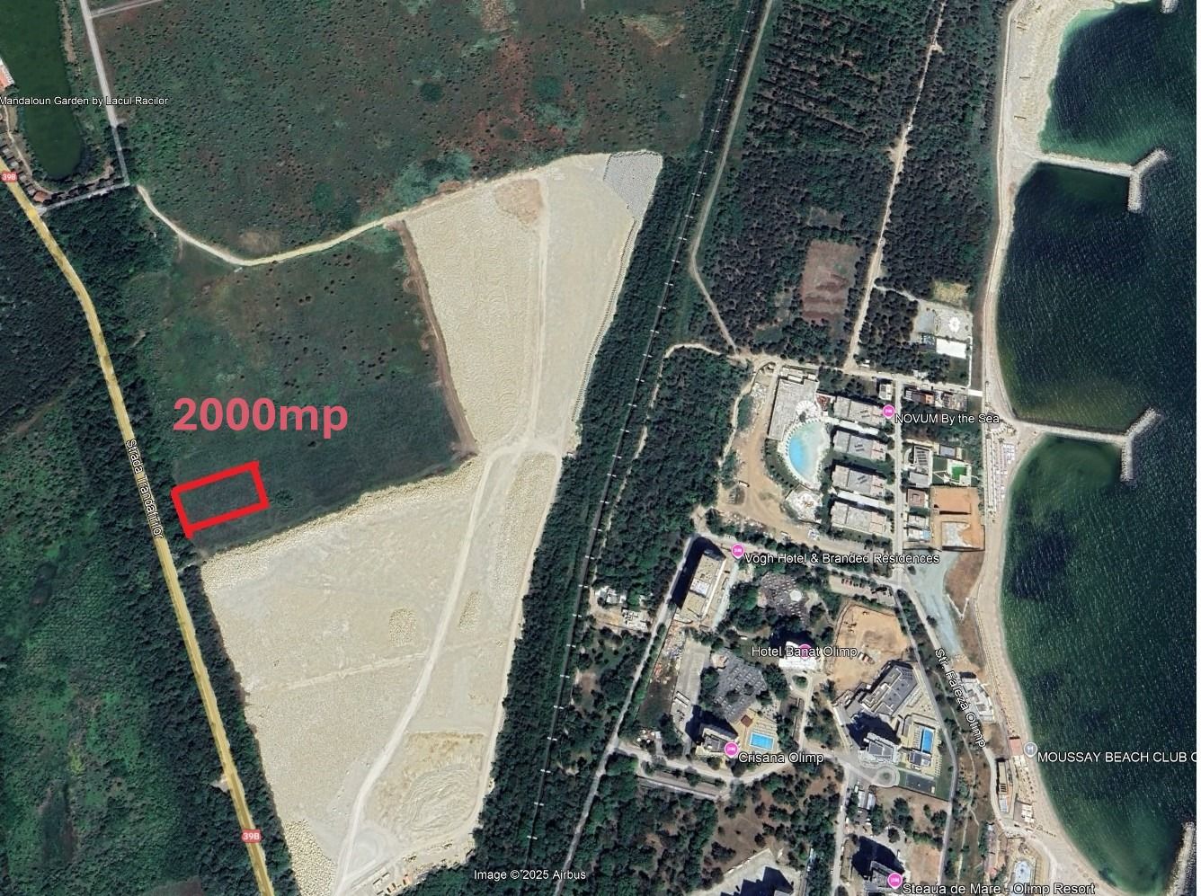 Teren de vanzare 2000mp Strada Trandafirilor Olimp Constanta - Poză 2