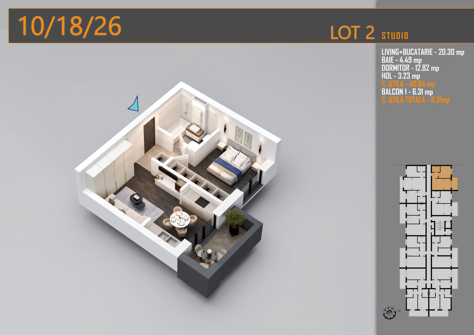 AP. 2CAM. LIVING OPEN-SPACE / INVESTITIE. PALLADY-METROU N TECLU! - Poză 5