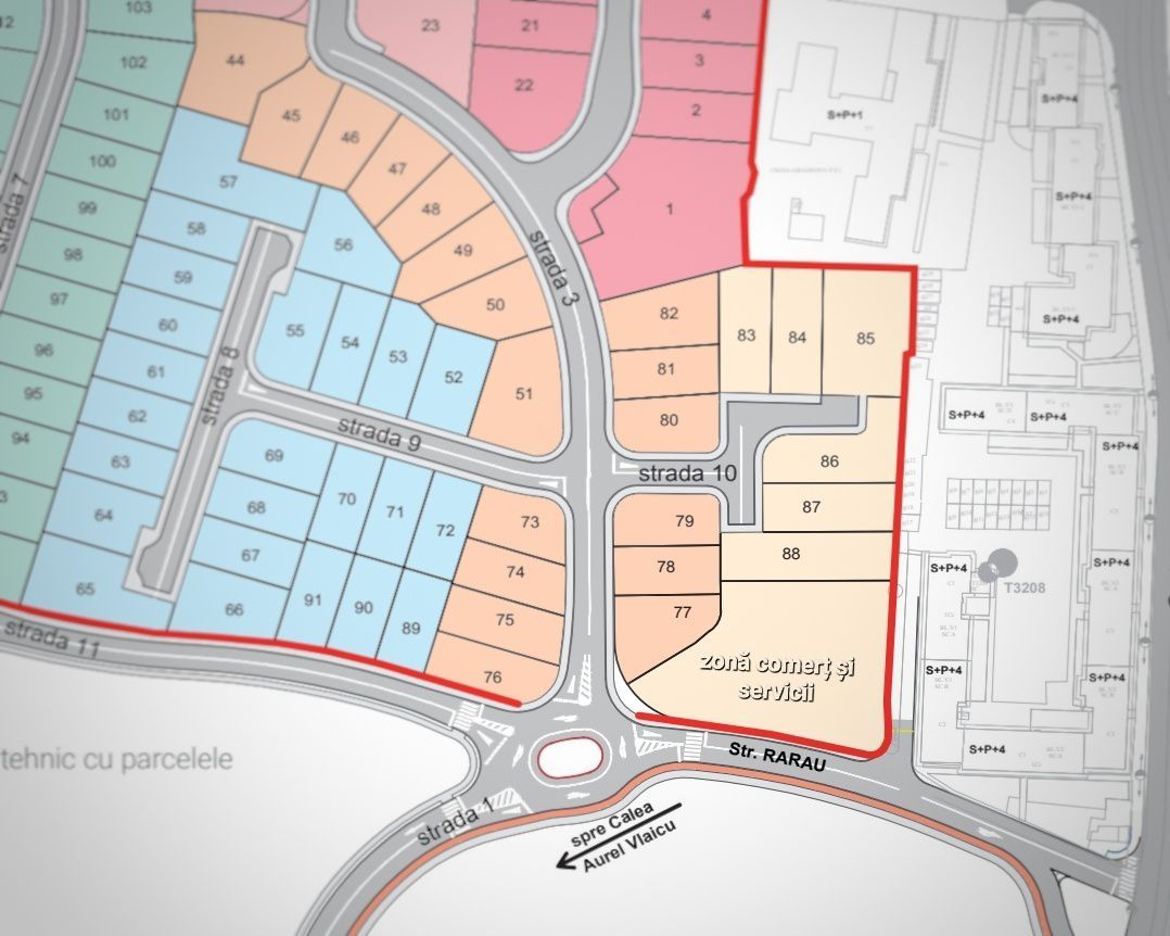 Oportunitate, teren pentru afacerea ta in Cartierul RED9 ARED - Poză 4