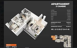 Metrou Berceni 3 minute-Ap 3 Cam Finalizat - Poză 15