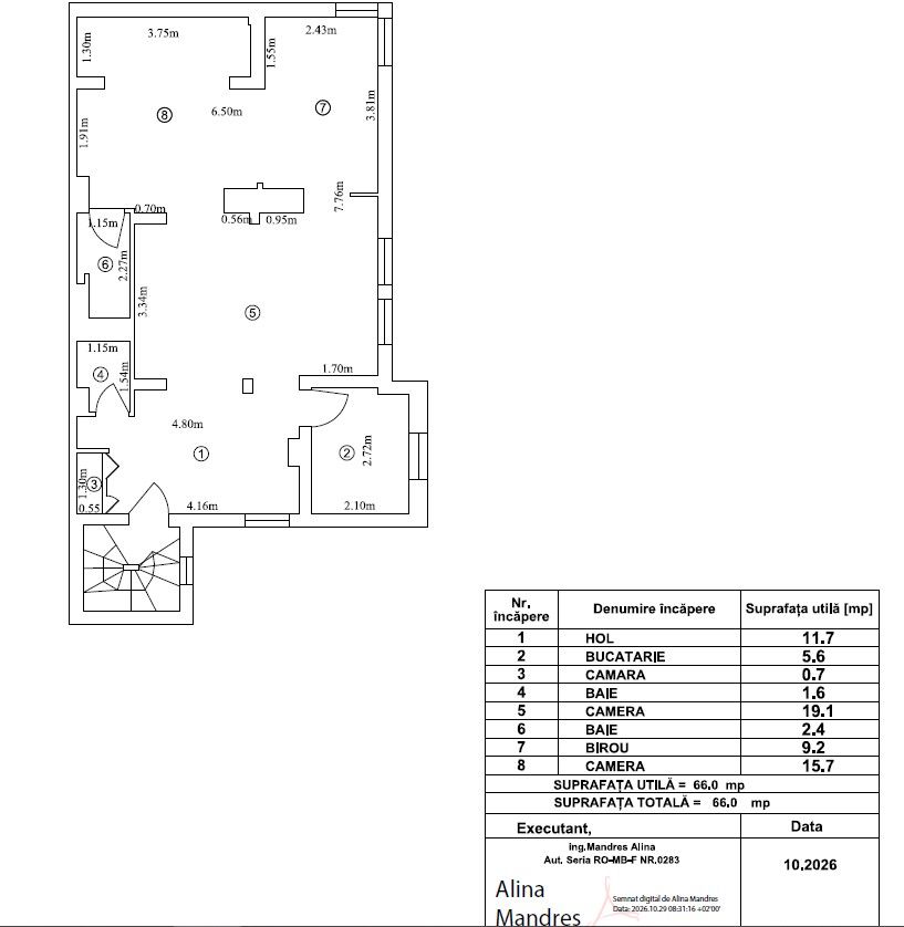 MANSARDA BOEMA IN VILA || P+1+M || 2 - 3 CAMERE || DOROBANTI - Schiță 23