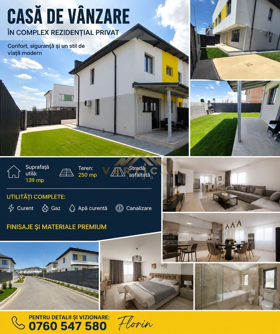 Casă modernă 139 mp utili | Teren 250 mp | Finisaje premium - Poză 1