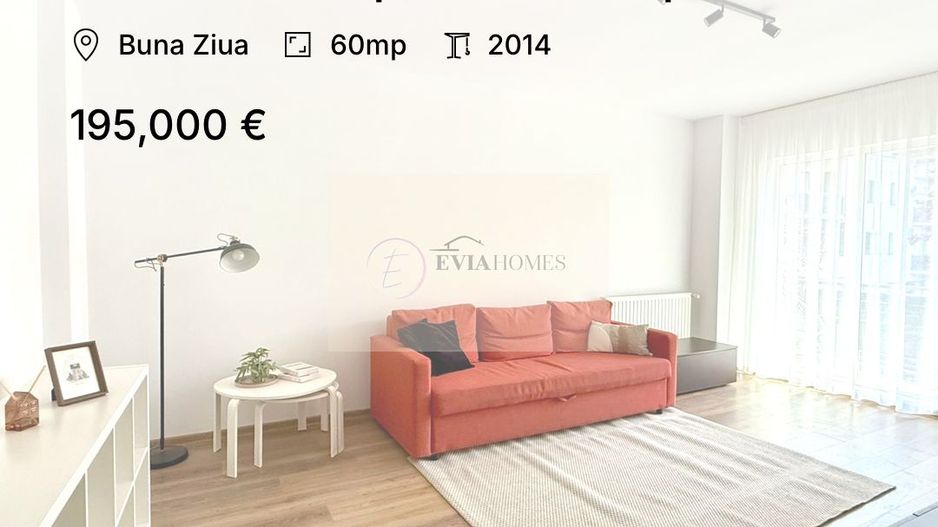 2 camere/60 mp/Terasa 30 mp - Poză 1