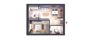 APARTAMENT 2 CAMERE | METROU REPUBLICA | PROIECT NOU - Poză 11