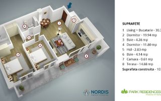 Apartament de 3 camere în Park Residence 5 – Sector 1 - Poză 10