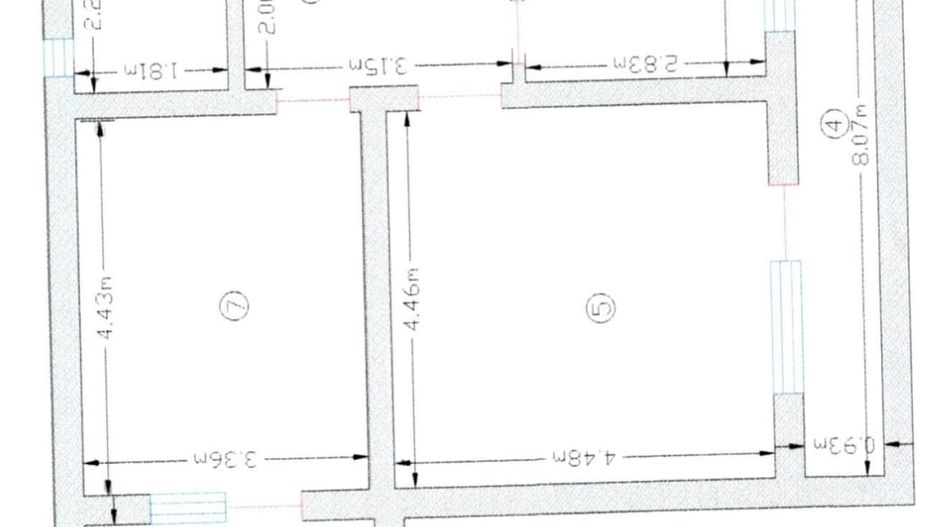 Apartament spațios cu 2 camere - zona Sântana de Mureș - Schiță 6