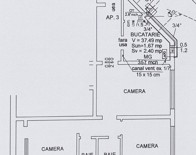 BRASADAS vinde ap 3 cam etaj P/4 în Micro 16. - Poză 1