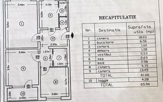 3 Camere, centrala proprie, incalzire pardoseala, Bd. Brancoveanu - Schiță 27