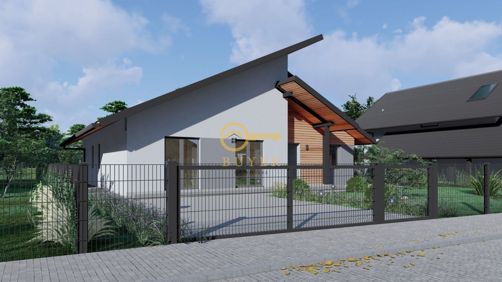 Casa superba pe un nivel, arhitectura deosebita- Teren 500mp - Poză 7