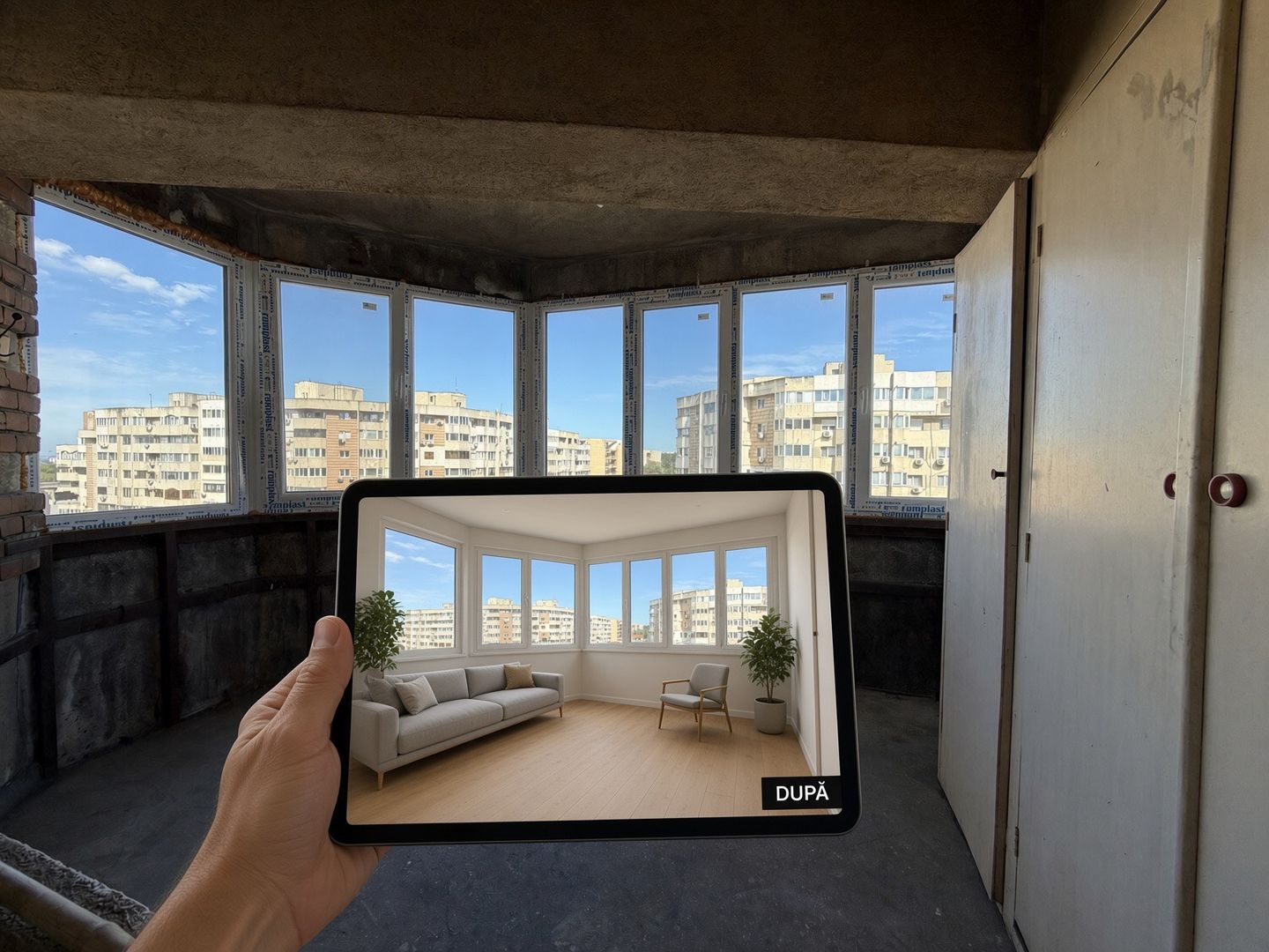 Imobil cu 3 camere decomandat | zona centrala | Terasa - Poză 12