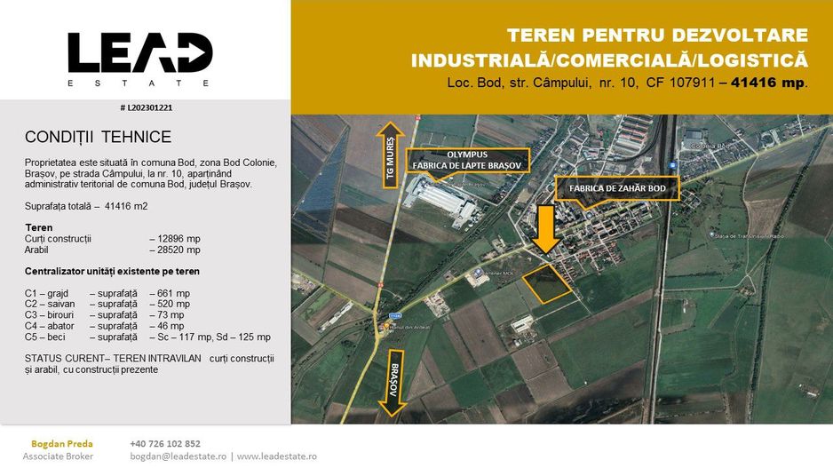 OPORTUNITATE INVESTIȚIE ZONA INDUSTRIALĂ/DEZVOLTARE PARC INDUSTRIAL - Poză 2