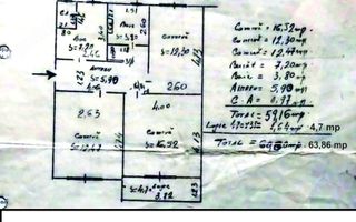 Apartament 3 camere decomandate, zona Interservisan! - Schiță 6