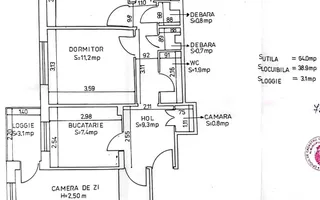 Apartament 3 camere Lacul Tei Teiul Doamnei - Schiță 23