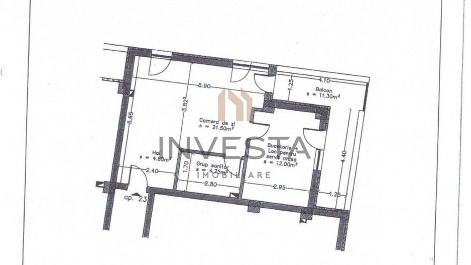 2 camere finisaje premium + parcare | Etaj 1, zona Anton Pann - Schiță 9