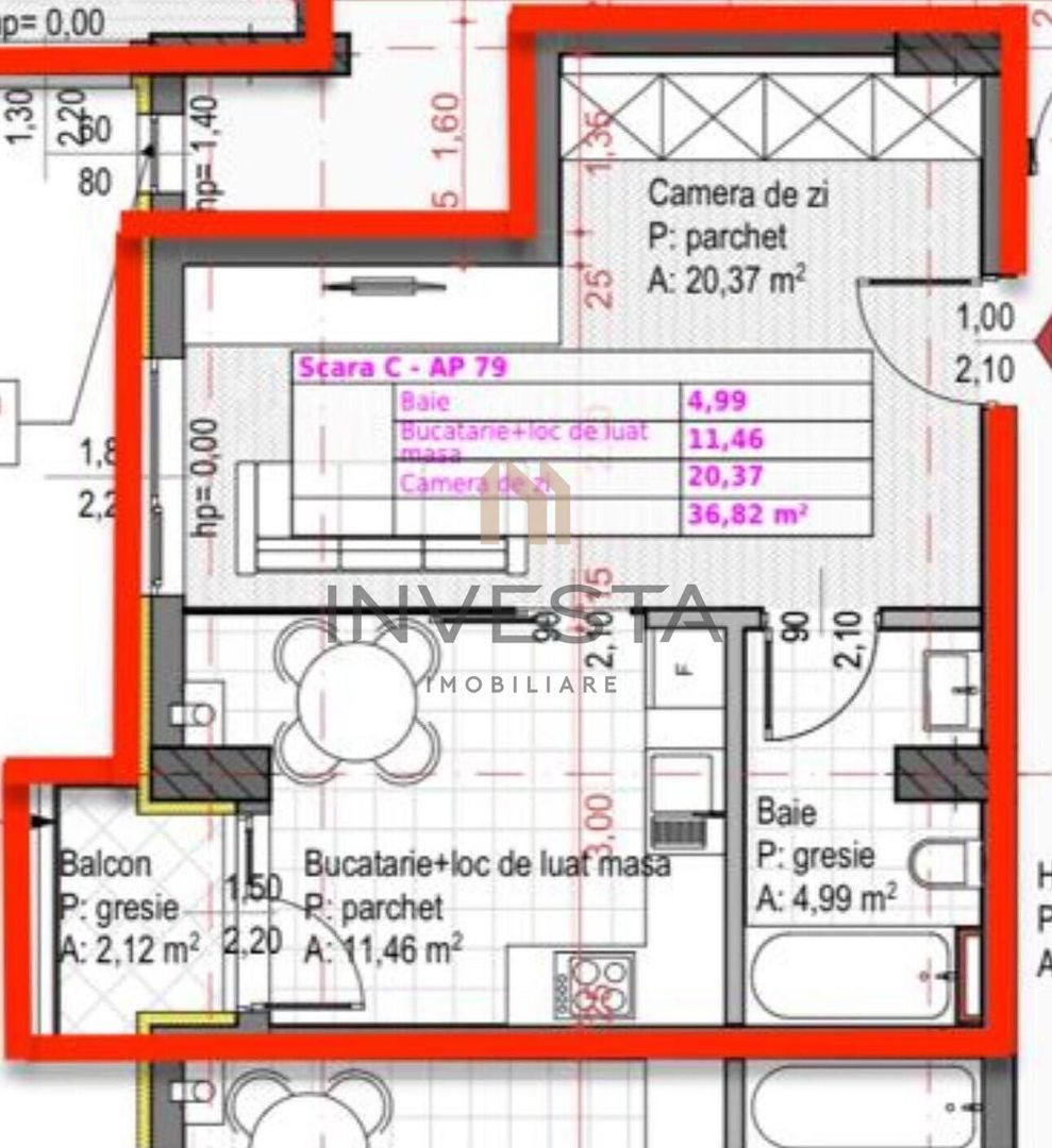 APARTAMENT DE VANZARE 2 CAMERE SOPOR - Poză 2