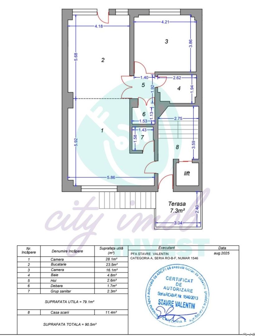 Apartament boutique 90 mp – parter, mobilat complet, zona Obor - Poză 17