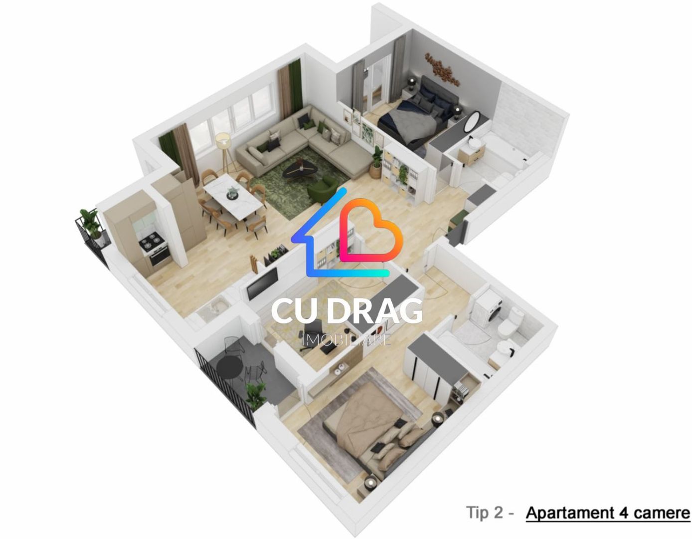 APARTAMENT DE VÂNZARE ȘELIMBĂR 4 CAMERE - Poză 2