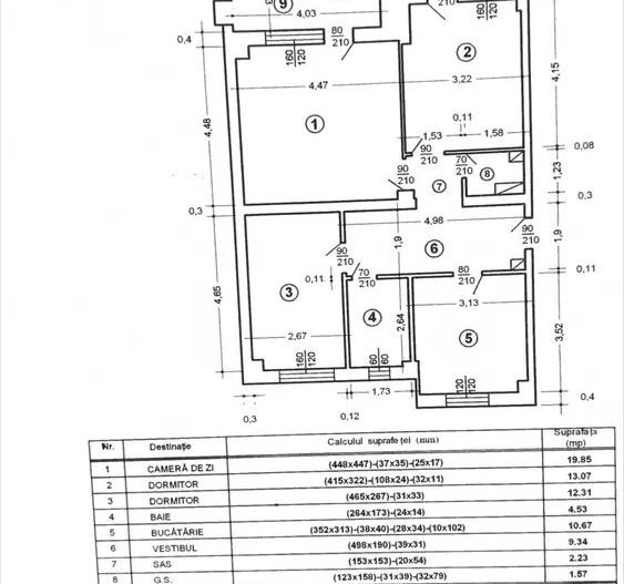 Apartament 3 camele la vanzare - Poză 8