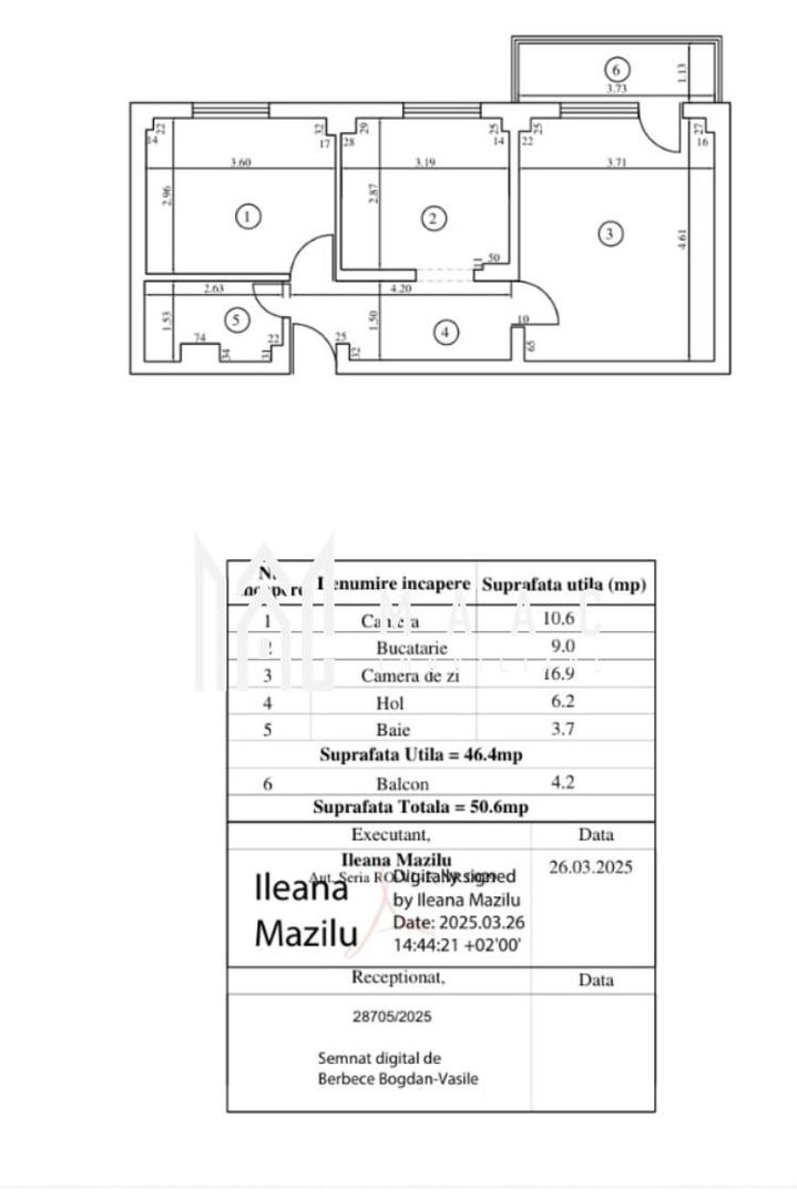 Apartament 2 camere | Etaj 1 | Zona Ostroveni | Gigacalorimetru - Poză 8
