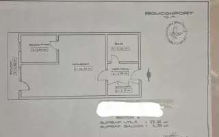 Garsonieră | 1980 | Metrou Păcii - 5 min | Etaj 4/10 - Schiță 21