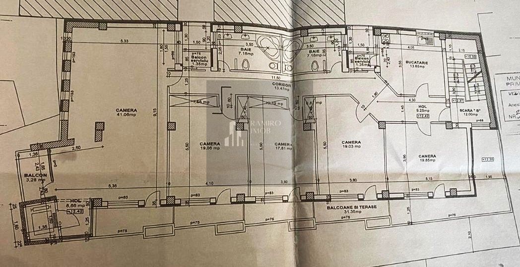 Apartament 5camere 220mp +terasa 210mp Unirii -Pasaj Marasesti -an2009 - Poză 4