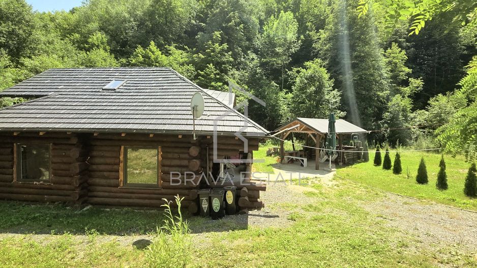 Cabană din lemn rotund, 210mp, ciubăr, jacuzzi, foișor, localitatea Băișoara - Poză 3