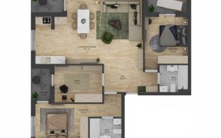 🏡 Apartament 4 camere 3 balcoane si loc de parcare inclus zona Doamna Stanca - Poză 3