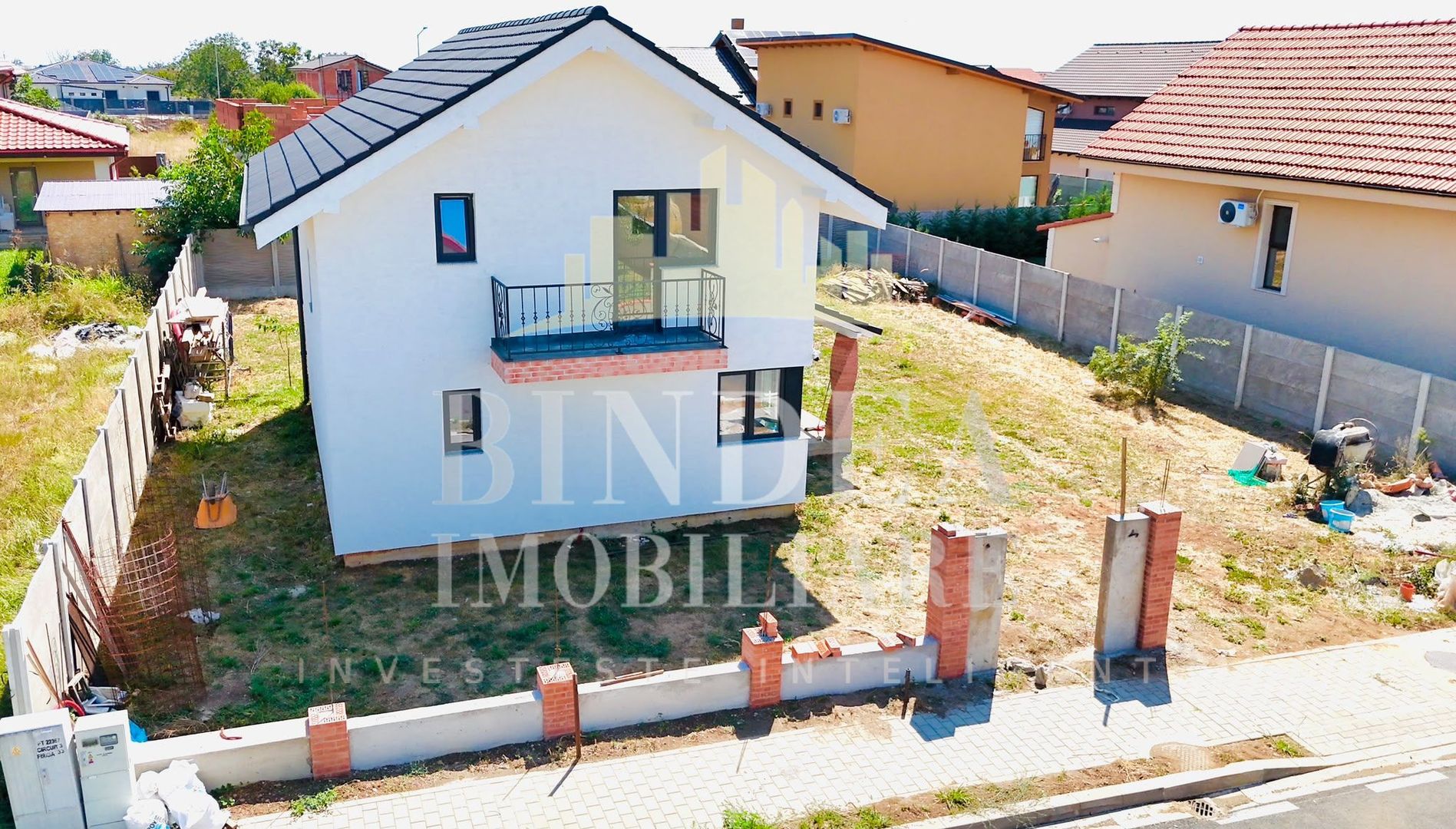 Casa individuala P+M Giarmata 584 mp 22 front, interior la alb - Poză 9