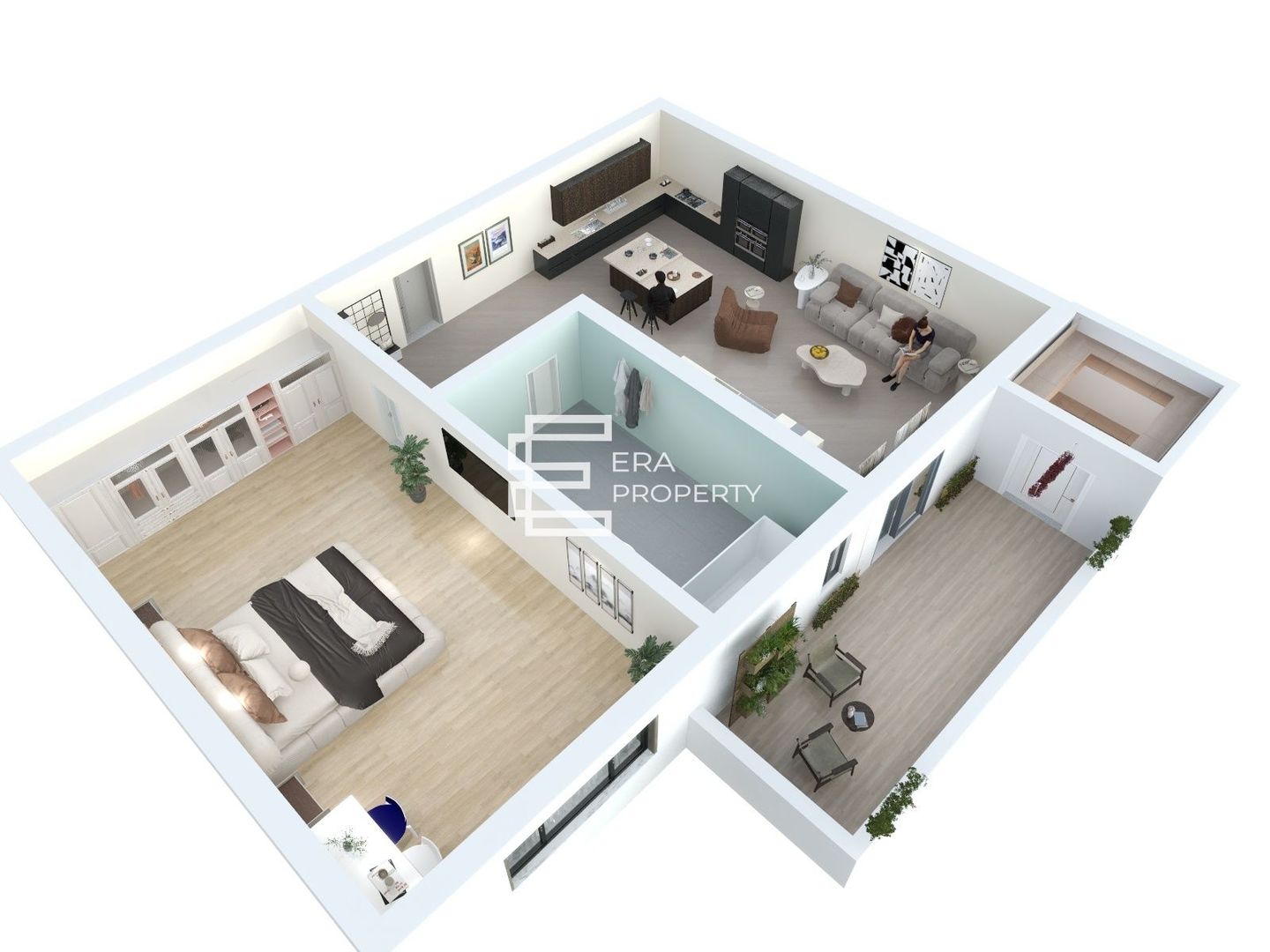 Apartament 2 camere 39 mp cu gradina 20 mp- in Sibiu - Lacul lui Binder - Schiță 11