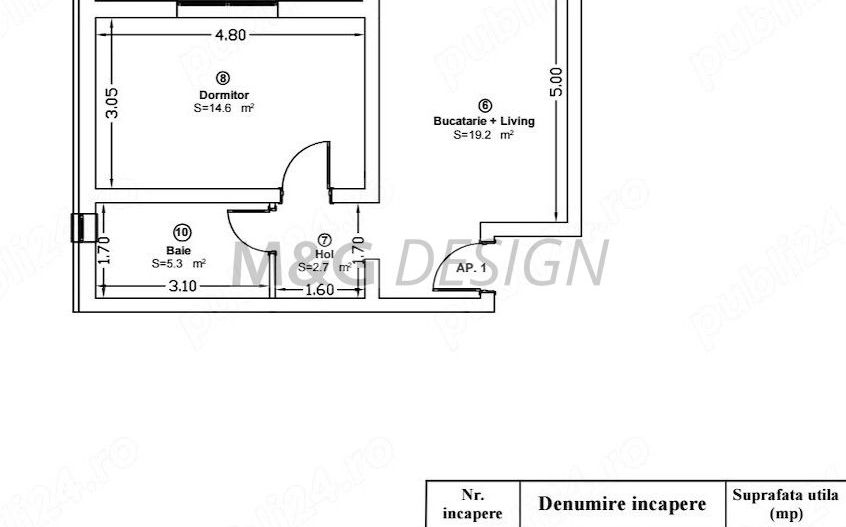 Apartament 2 camere  Giroc  parter cu terasa - Poză 7