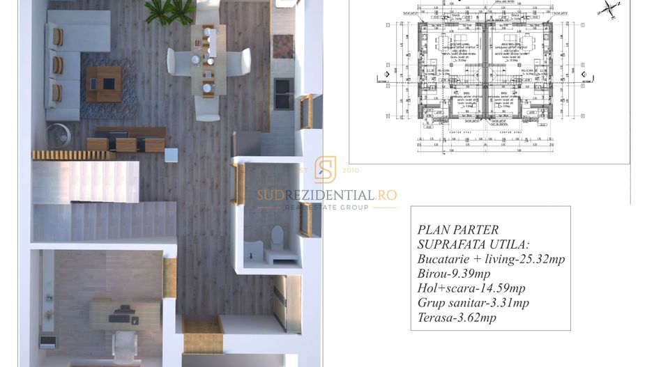 Duplex spatios 5 camere, 133 mp utili si parcare, Strada Astrelor - Poză 9