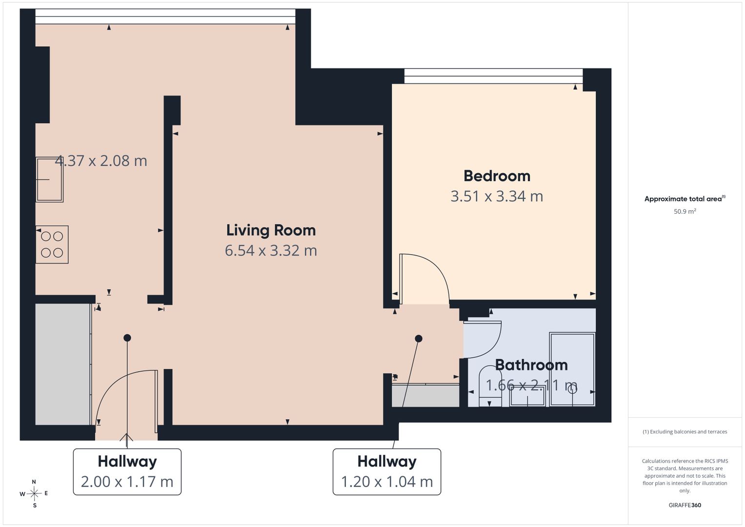 Apartament de 2 camere Barbu Vacarescu - Poză 15