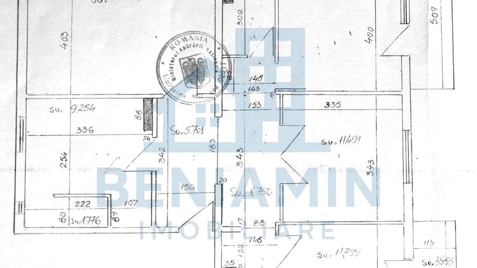 4 camere decomandat 99mp centrala mobilat Craiovita Promenada - Schiță 11