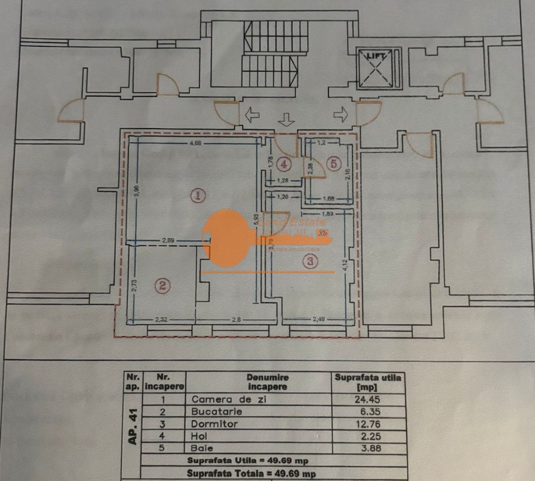 2 camere bloc 2017 Gorjului - Schiță 8