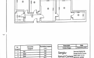 Ap 3 camere 94 mp - terasa 16 mp -loc parcare- bloc nou 2021 - Poză 18