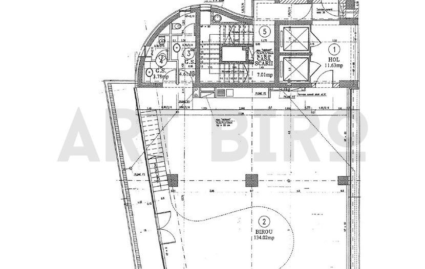 Zero comision, 290mp birou mobilat, terasa, Stirbei - Cismigiu, 15'[M] - Schiță 7