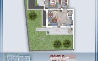 Apartament 3 Camere cu gradina 85 mp - Zona Pallady - Metrou Nicolae Teclu - Poză 3