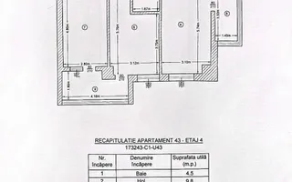 Etaj intermediar, 3 camere decomandat bloc nou, zona Copou - Poză 13