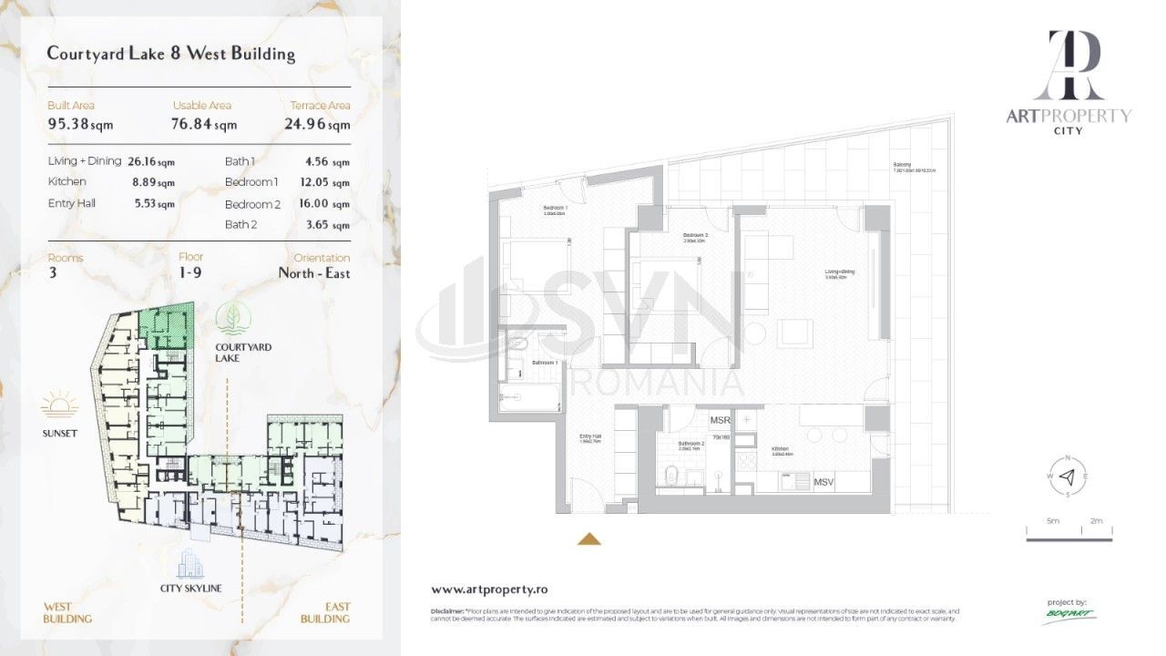 REA1012423 Apartament superb 3 camere Art City Mobilat - Poză 19