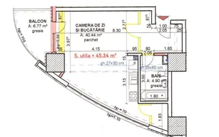 Pret Special! Apartament de vanzare la cheie in bloc nou! - Schiță 17