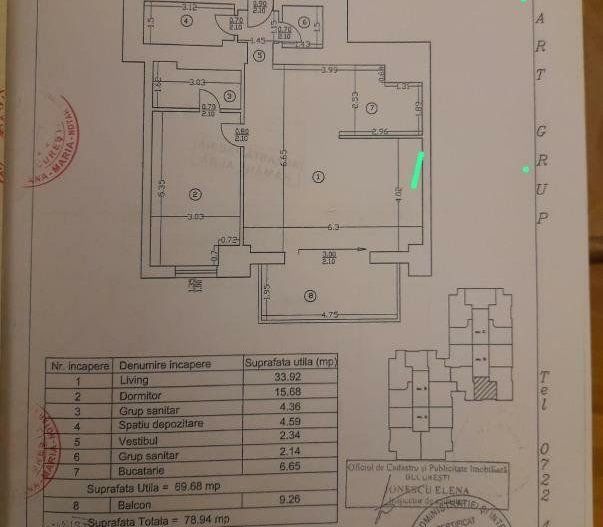 Apartament modern 2 camere I 2 bai I Barbu Vacarescu - Poză 14