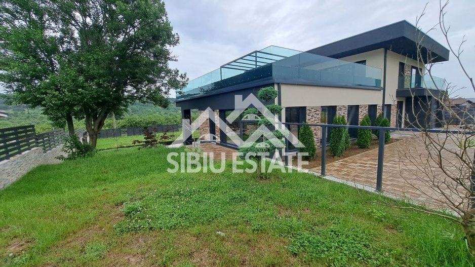 Casa Sibiu Cisnadioara, garaj, piscina, terase panoramice - Poză 25