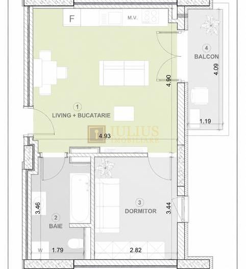 2 camere | Torontalului Ateneo| parcare privata| balcon deschis| - Poză 13