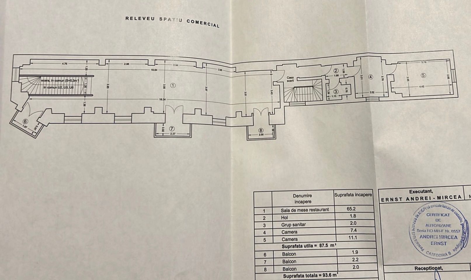 OPORTUNITATE UNICĂ DE INVESTIȚIE ‖ SPAȚIU COMERCIAL CONSOLIDAT ‖ LIPSCANI ‖ - Schiță 9