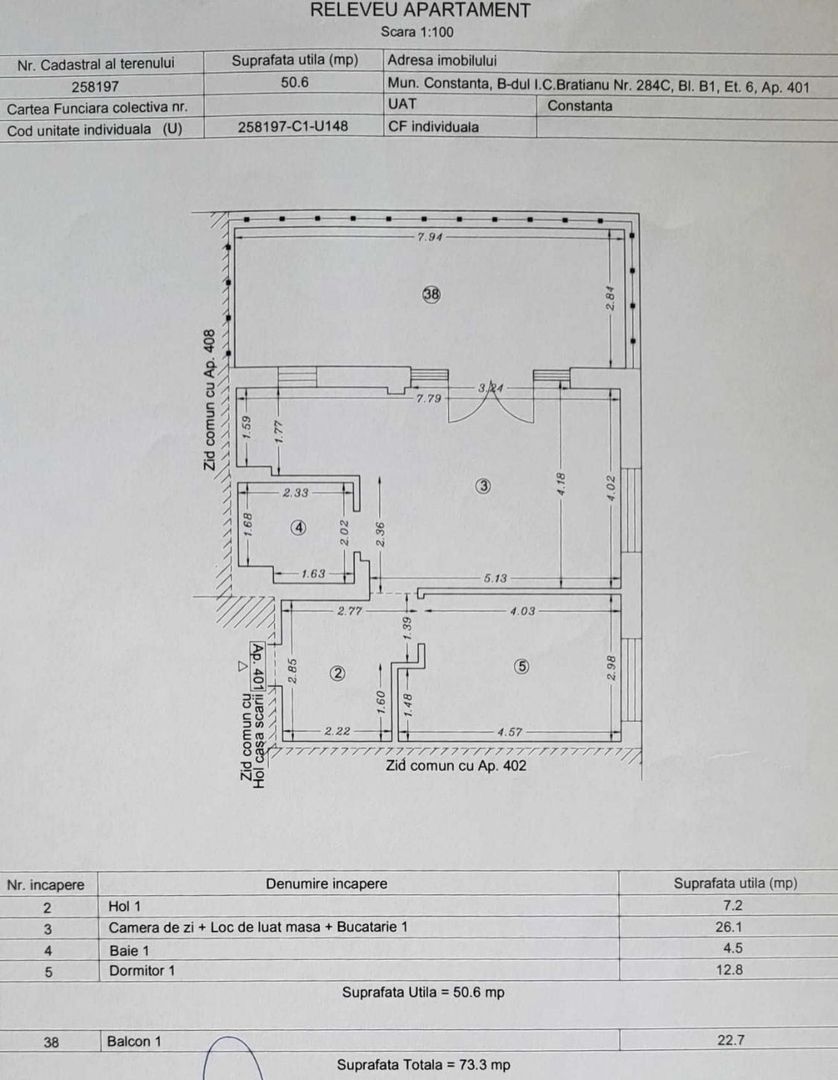 Apartament Nou, Novopolis, suprafata totala 73,3 mp + parcare - Poză 2