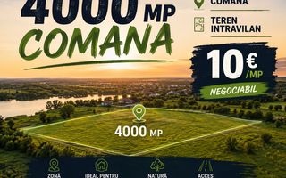 Teren intravilan 4.000 mp Comana (Budeni) | 10 €/mp negociabil | Comis - Poză 1