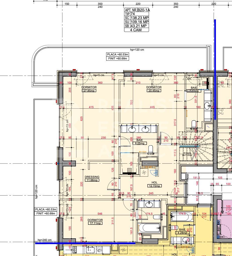Vânzare, Penthouse cu vedere panoramică, One High District - Schiță 9